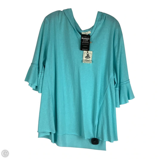 Top Short Sleeve By Easel In Blue, Size: M