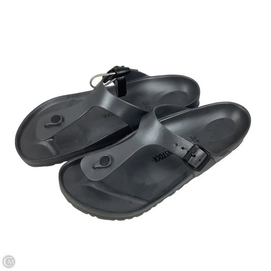 Sandals Flats By Birkenstock In Grey, Size: 10 (41)