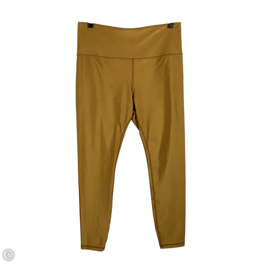Athletic Leggings By Athleta In Yellow, Size: L