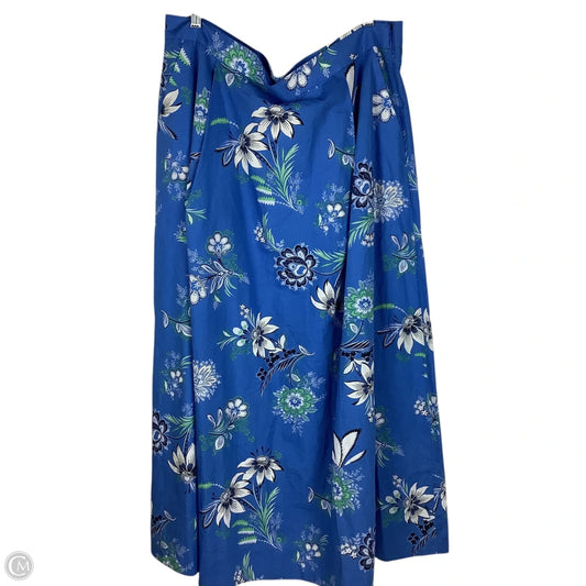 Skirt Maxi By Ann Taylor In Blue, Size: 16