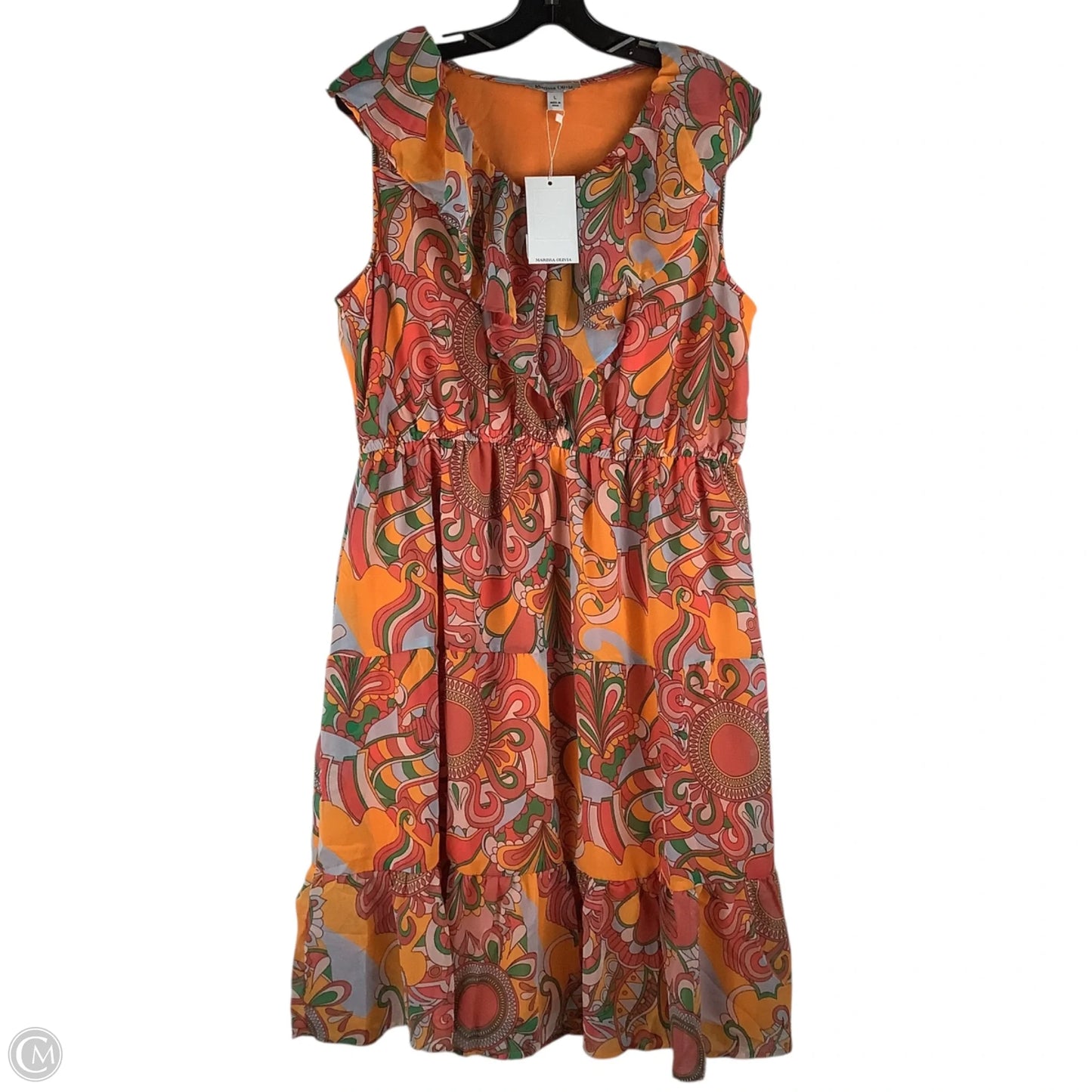 Dress Party Long By Cmc In Orange, Size: L