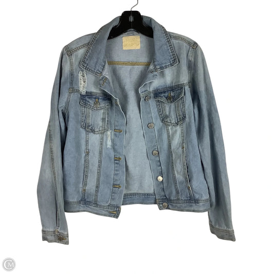 Jacket Denim By Judith March In Blue Denim, Size: M