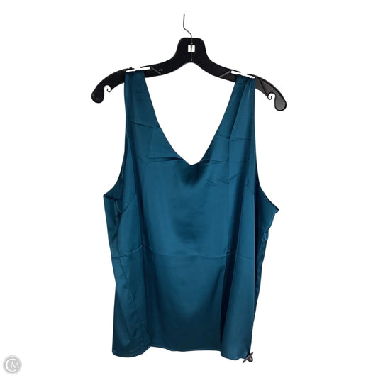 Top Sleeveless By Clothes Mentor In Blue, Size: Xxl