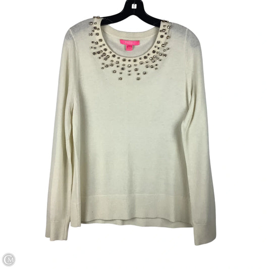 Sweater Designer By Lilly Pulitzer In Chartreuse, Size: L