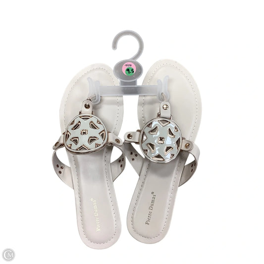 Sandals Flats By Pierre Dumas In Cream, Size: 9.5