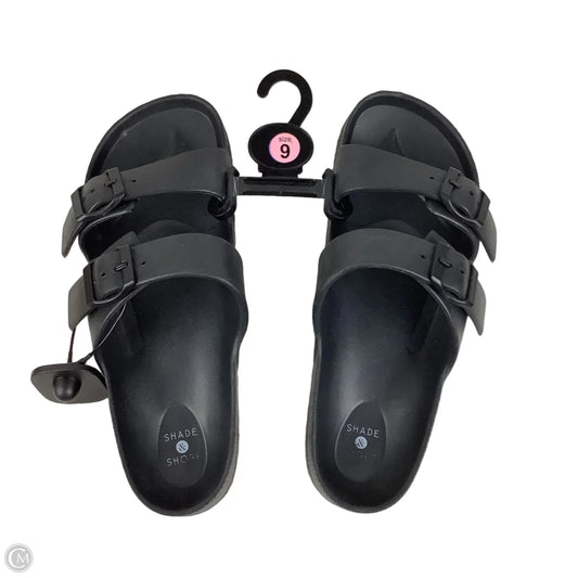 Sandals Flats By Shade & Shore In Black, Size: 9