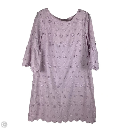 Dress Party Short By Ann Taylor In Purple, Size: L (12)