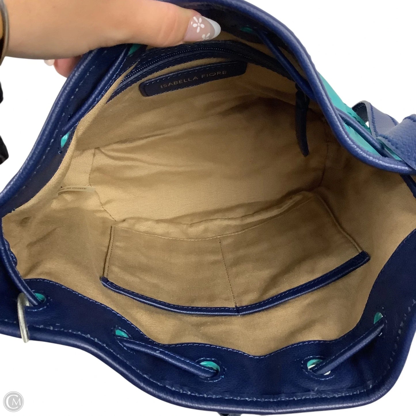 Crossbody Leather By Isabella Fiore, Size: Large