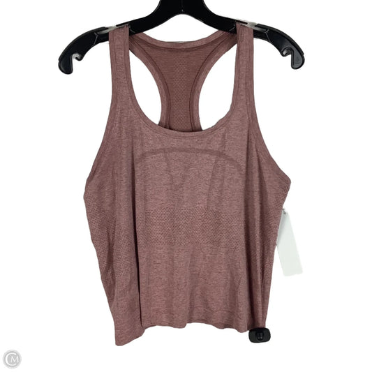 Athletic Tank Top By Lululemon In Purple, Size: 10