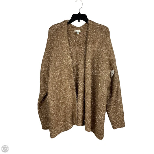 Sweater Cardigan By Cato In Gold, Size: 3x