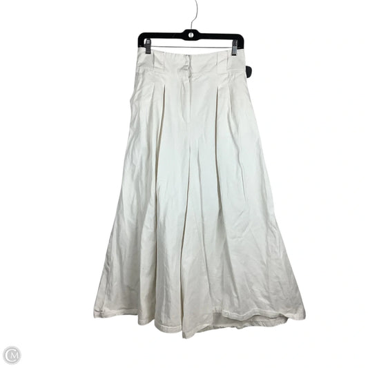 Pants Wide Leg By Clothes Mentor In White Denim, Size: M
