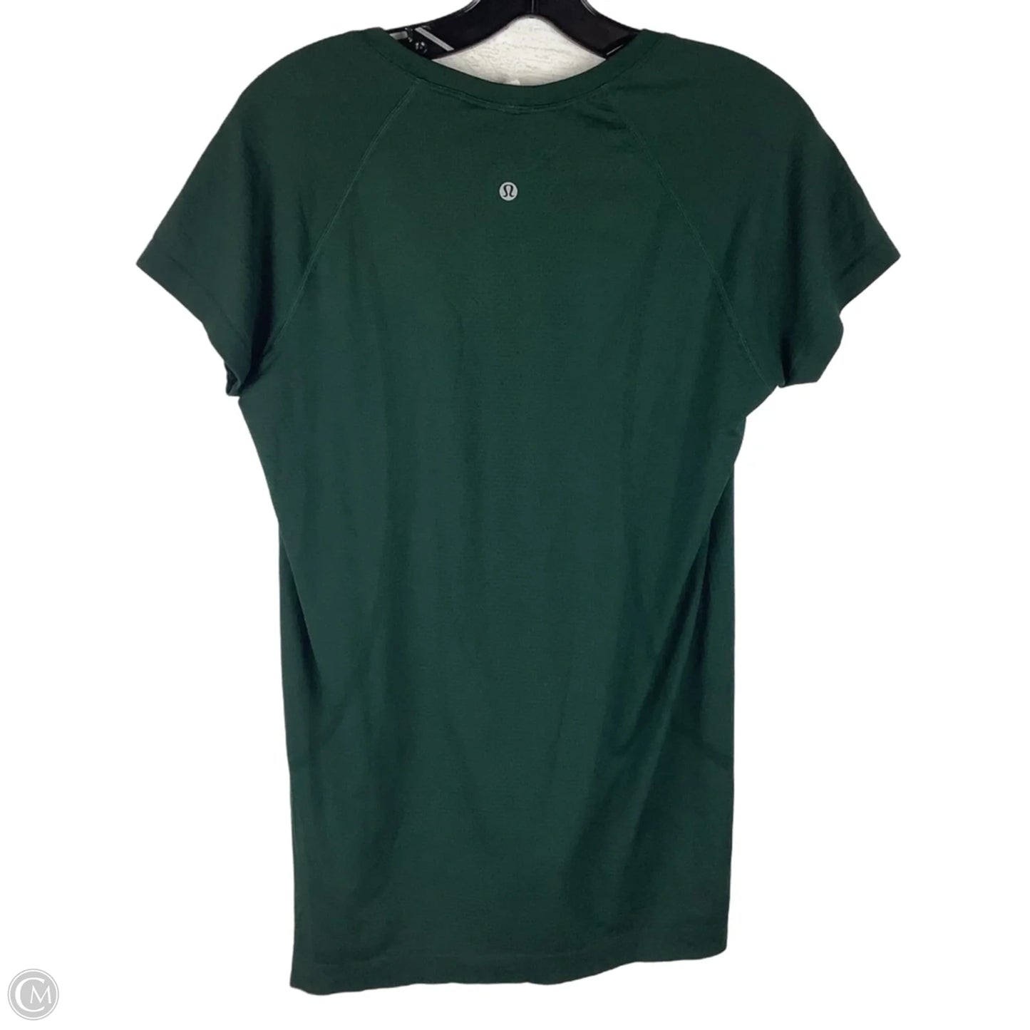 Athletic Top Short Sleeve By Lululemon In Green, Size: 12