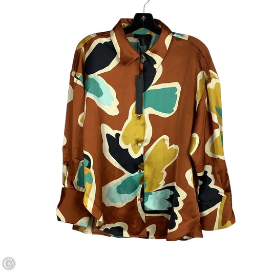 Top Long Sleeve By House Of Harlow In Brown, Size: L