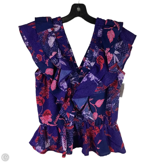 Top Short Sleeve By Sofia By Sofia Vergara In Floral Print, Size: Xs