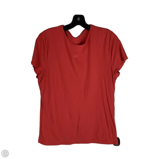 Top Short Sleeve By Abercrombie And Fitch In Coral, Size: Xl