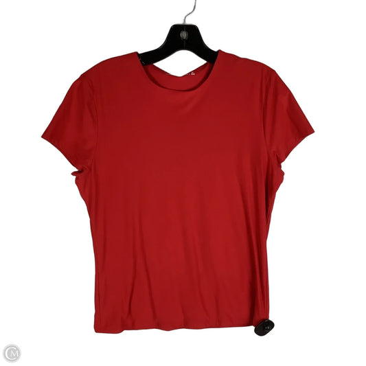 Top Short Sleeve By Abercrombie And Fitch In Red, Size: Xl