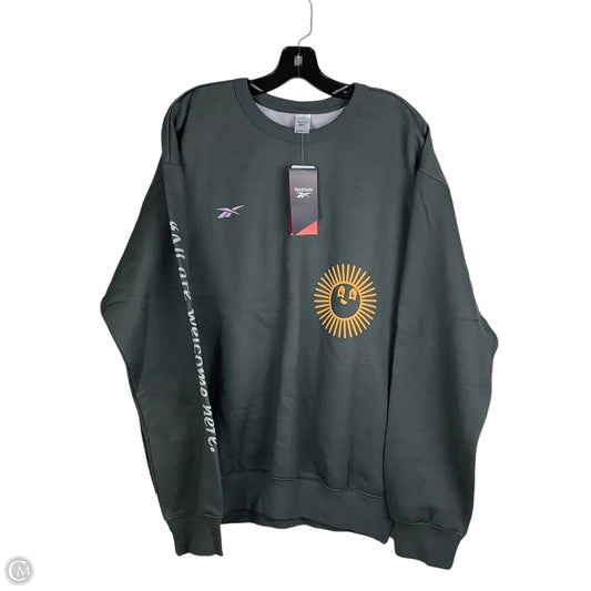 Sweatshirt Crewneck By Reebok In Grey, Size: M