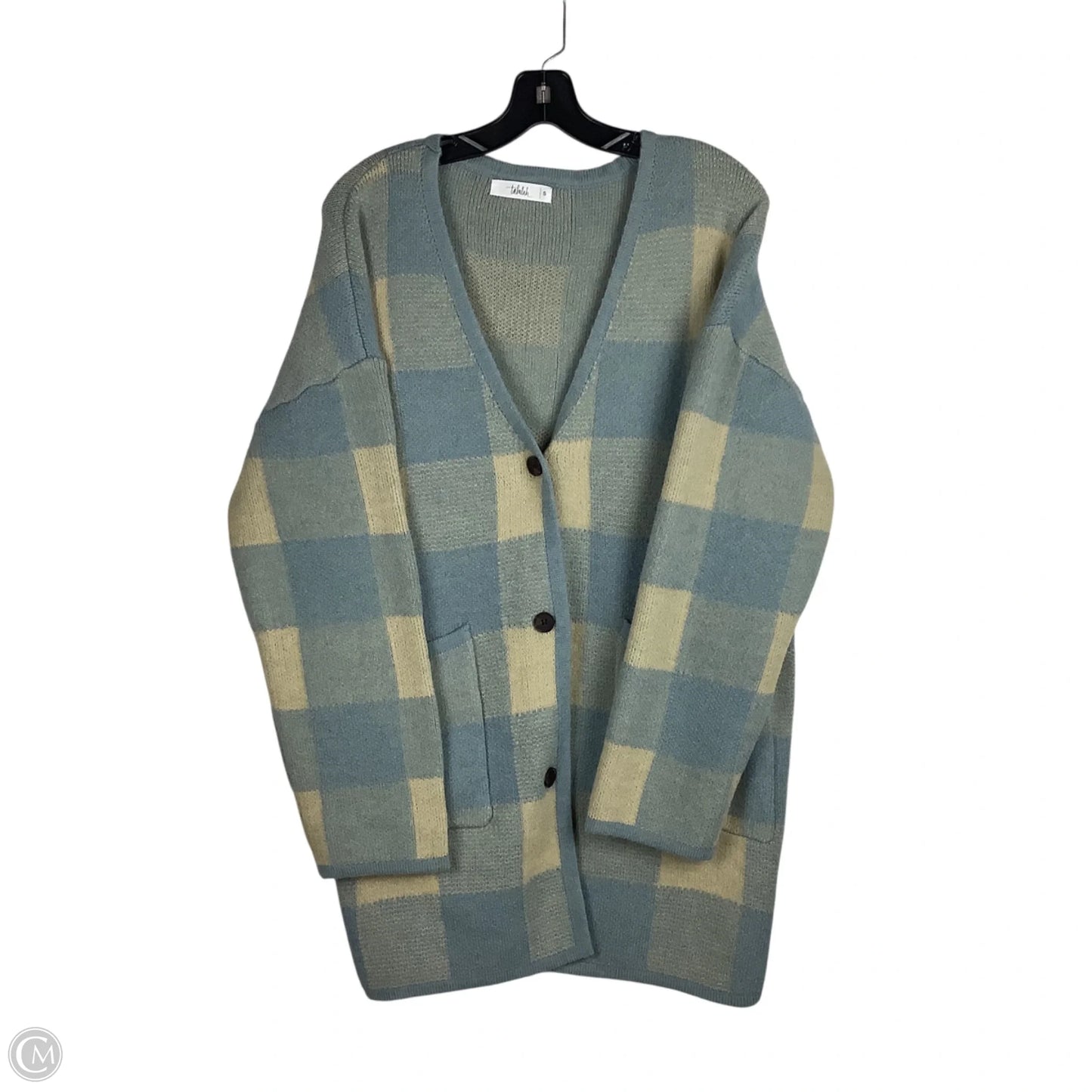 Sweater Cardigan By Clothes Mentor In Blue, Size: S
