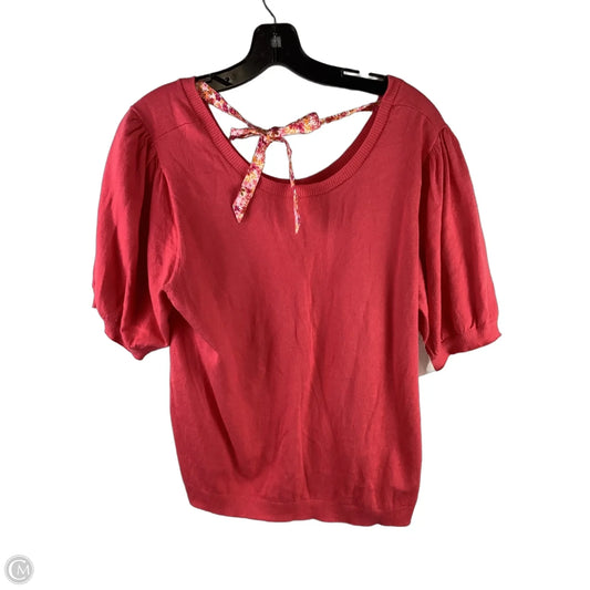 Top Short Sleeve By J. Crew In Pink, Size: Xl