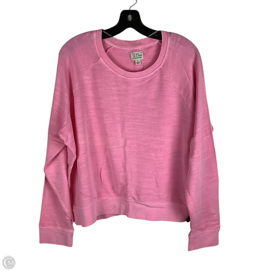 Sweatshirt Crewneck By J. Crew In Pink, Size: L