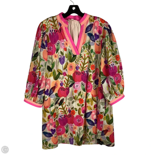 Dress Casual Midi By Entro In Floral Print, Size: L