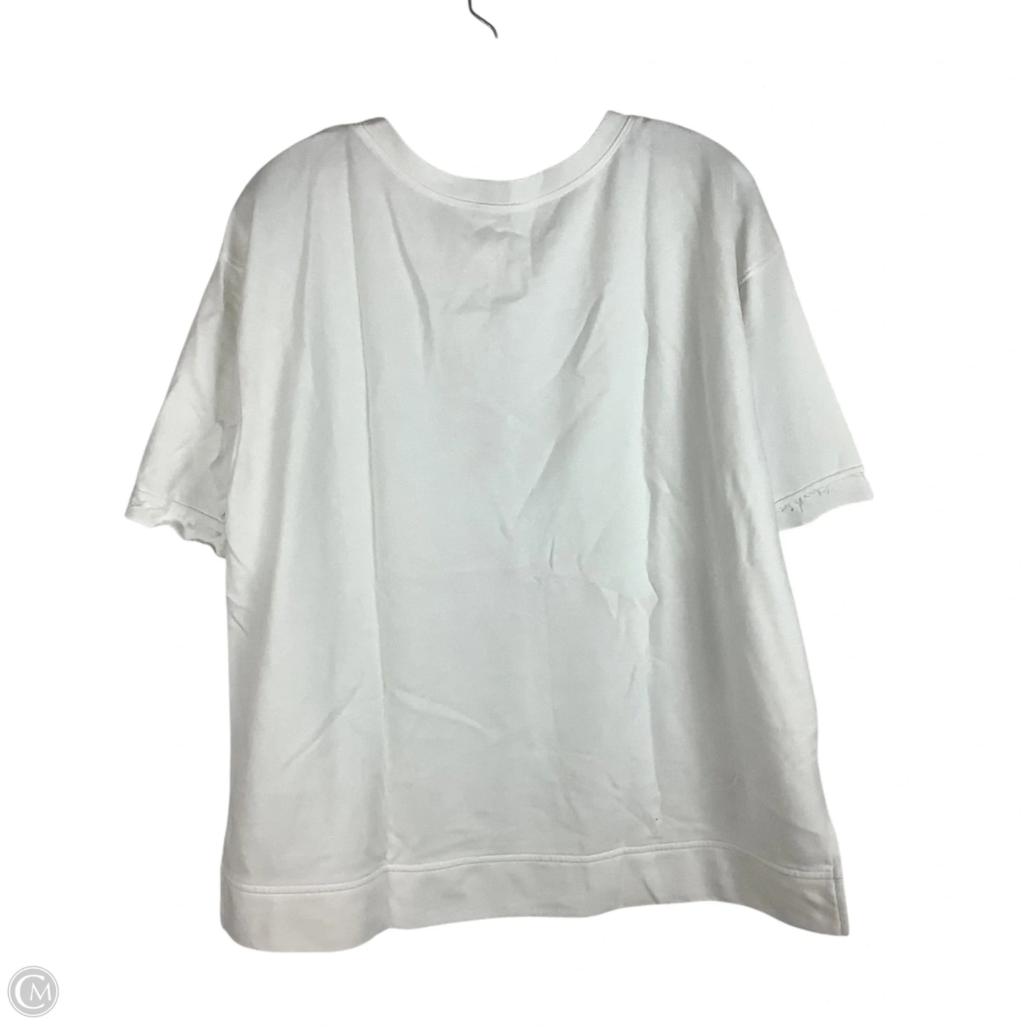 Top Short Sleeve By Jodifl In Green & White, Size: L