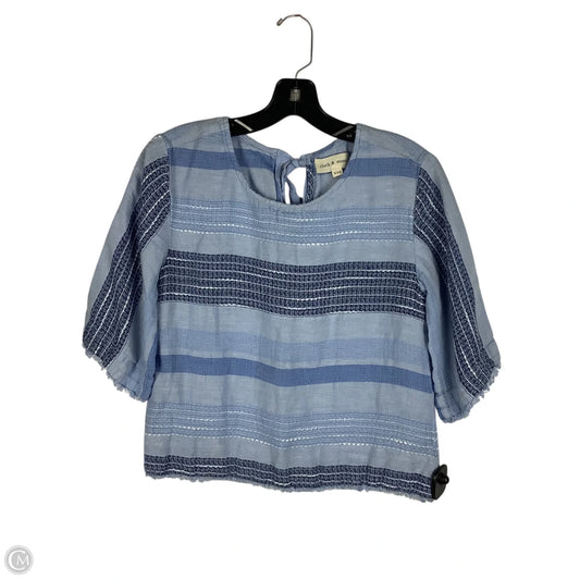 Top Short Sleeve By Cloth & Stone In Blue, Size: Xxs