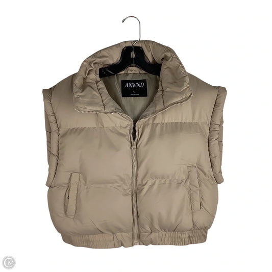 Vest Puffer & Quilted By Clothes Mentor In Brown, Size: Xl