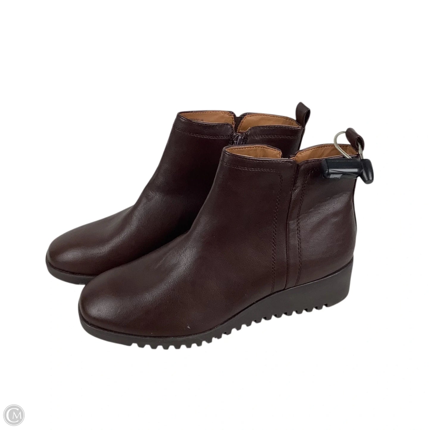 Boots Ankle Flats By Sofft In Brown, Size: 9.5