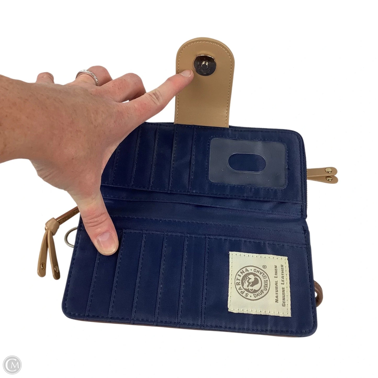 Wallet Leather By Spartina, Size: Medium