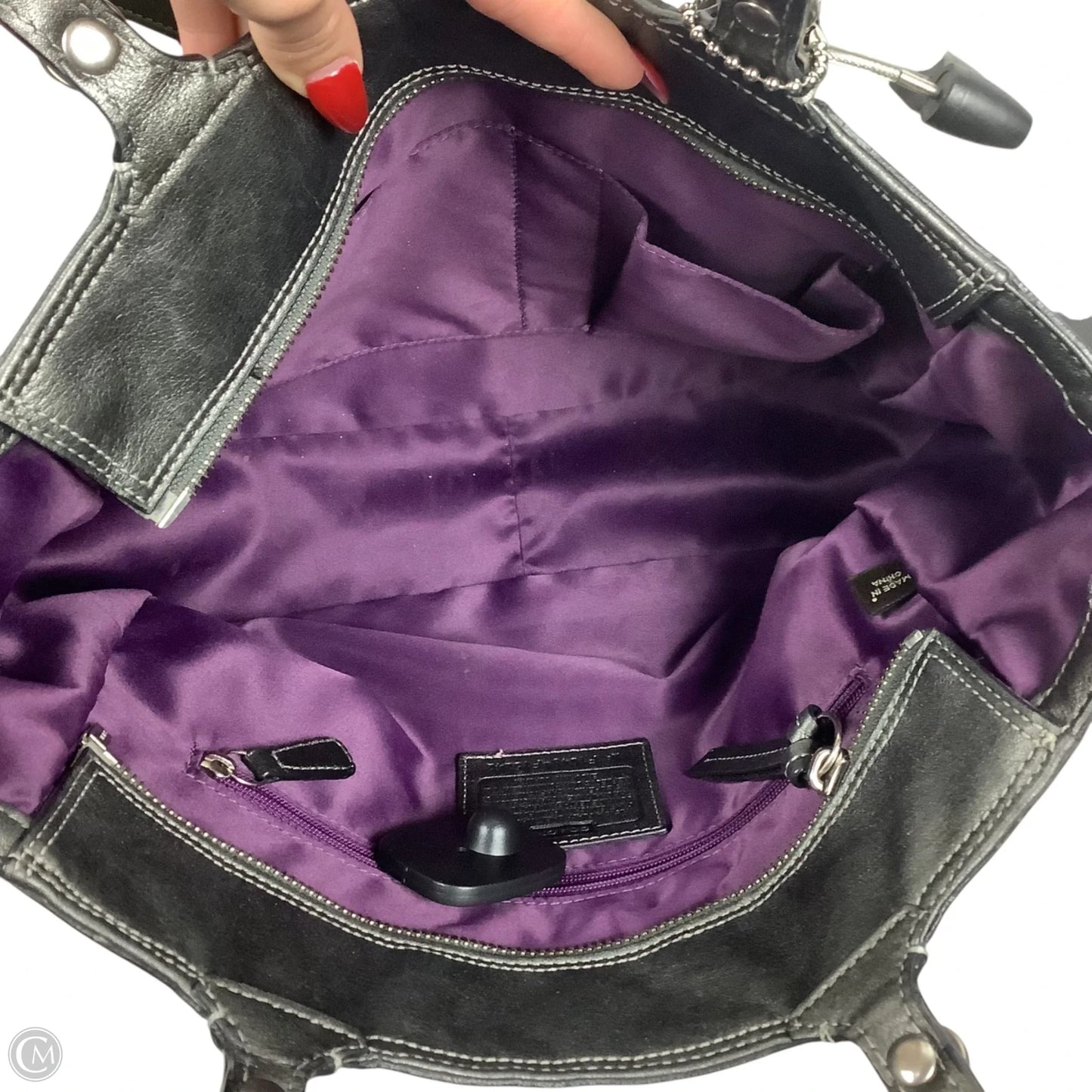 Handbag Designer By Coach, Size: Medium