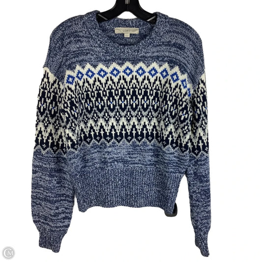 Sweater By Loft In Blue, Size: Xxs