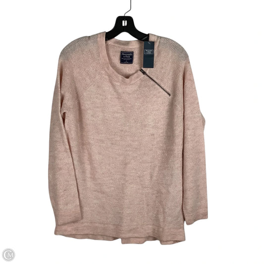 Sweater By Abercrombie And Fitch In Pink, Size: L