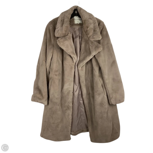 Coat Faux Fur & Sherpa By Bagatelle In Brown, Size: L