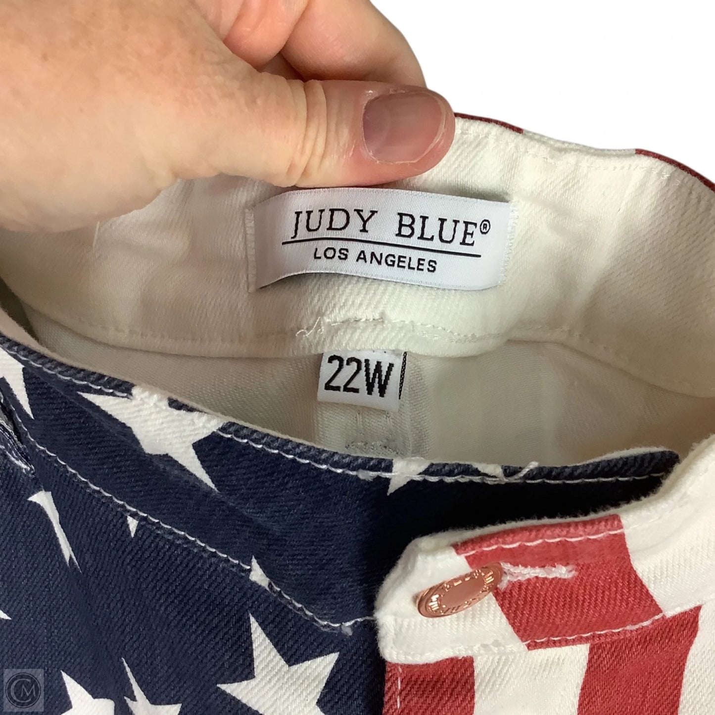 Pants Other By Judy Blue In Blue Red & White, Size: 22