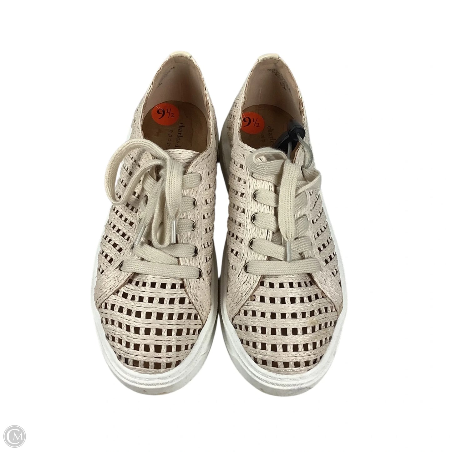 Shoes Sneakers By Charles David In Cream, Size: 9.5