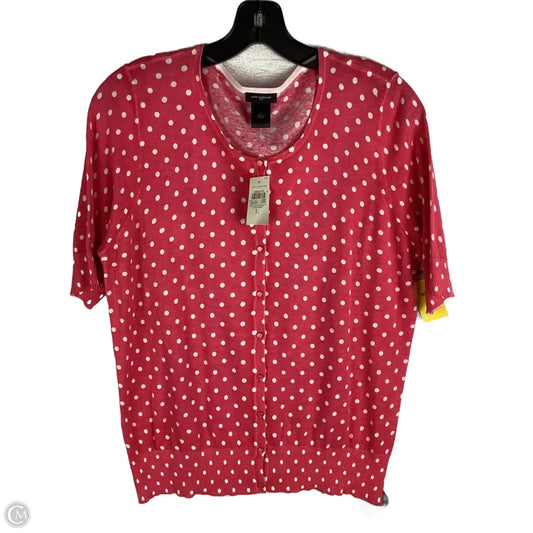 Top Short Sleeve By Ann Taylor In Pink, Size: L