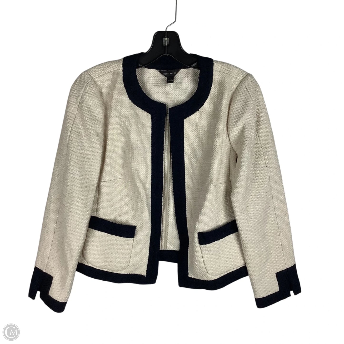 Blazer By Ann Taylor In Cream, Size: S
