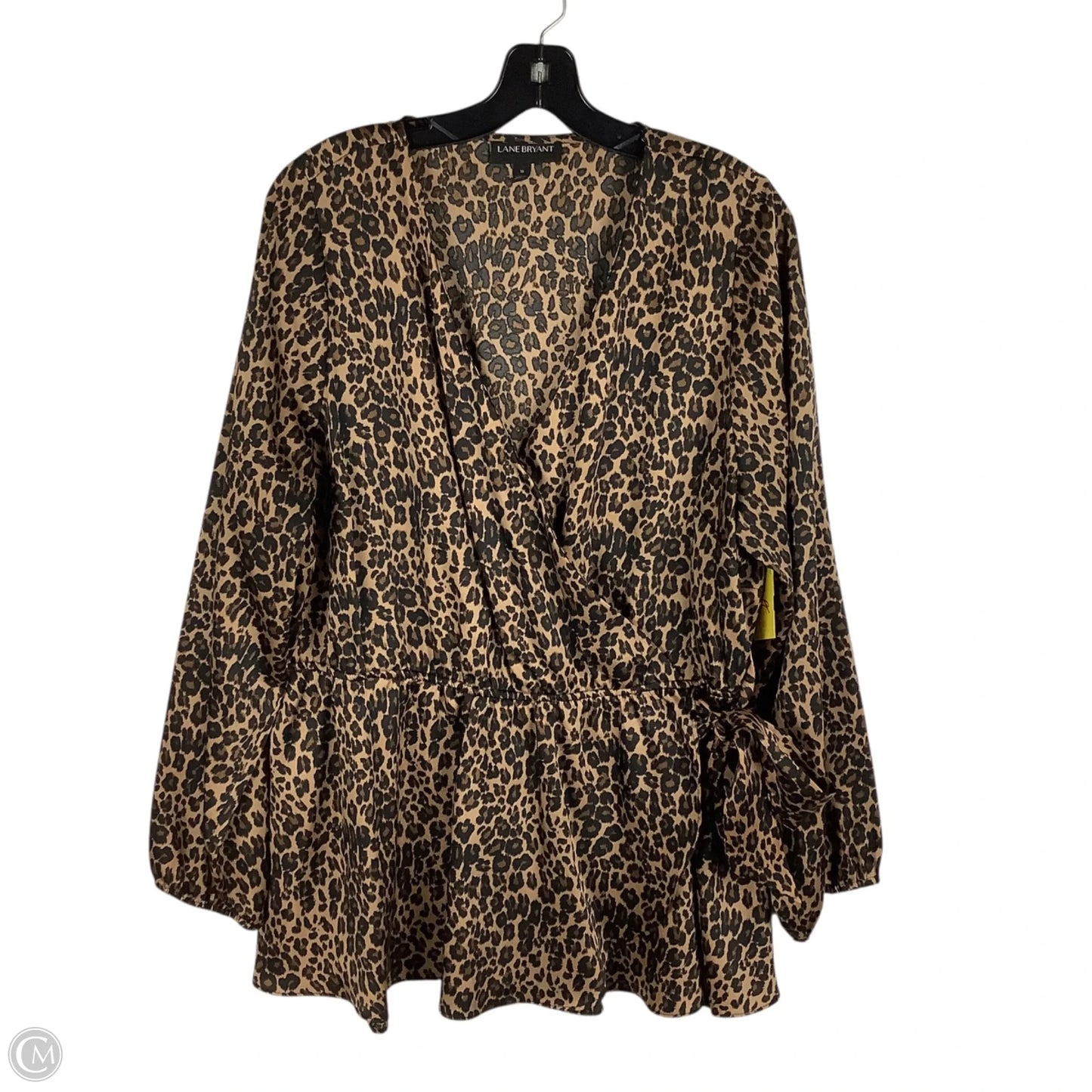 Top Long Sleeve By Lane Bryant In Animal Print, Size: 16