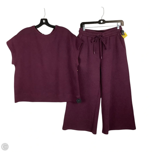 Pants Set 2pc By See And Be Seen In Purple, Size: S top/M bottom