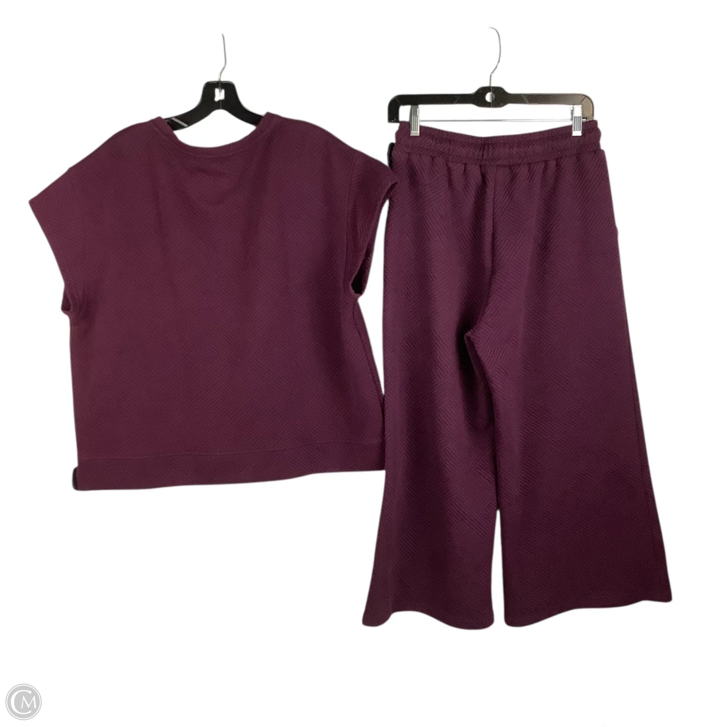 Pants Set 2pc By See And Be Seen In Purple, Size: S top/M bottom