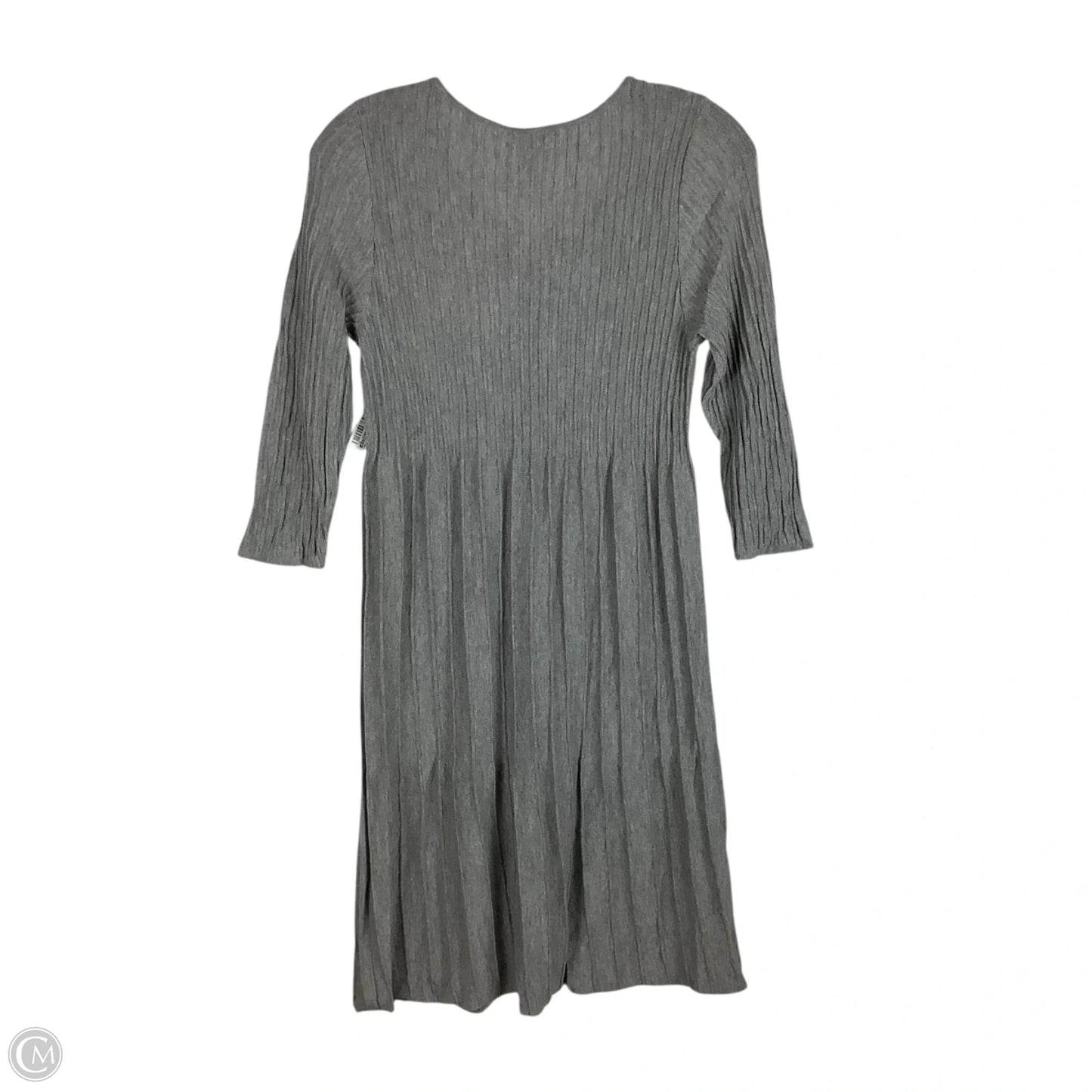 Dress Casual Midi By Eileen Fisher In Grey, Size: M Petite