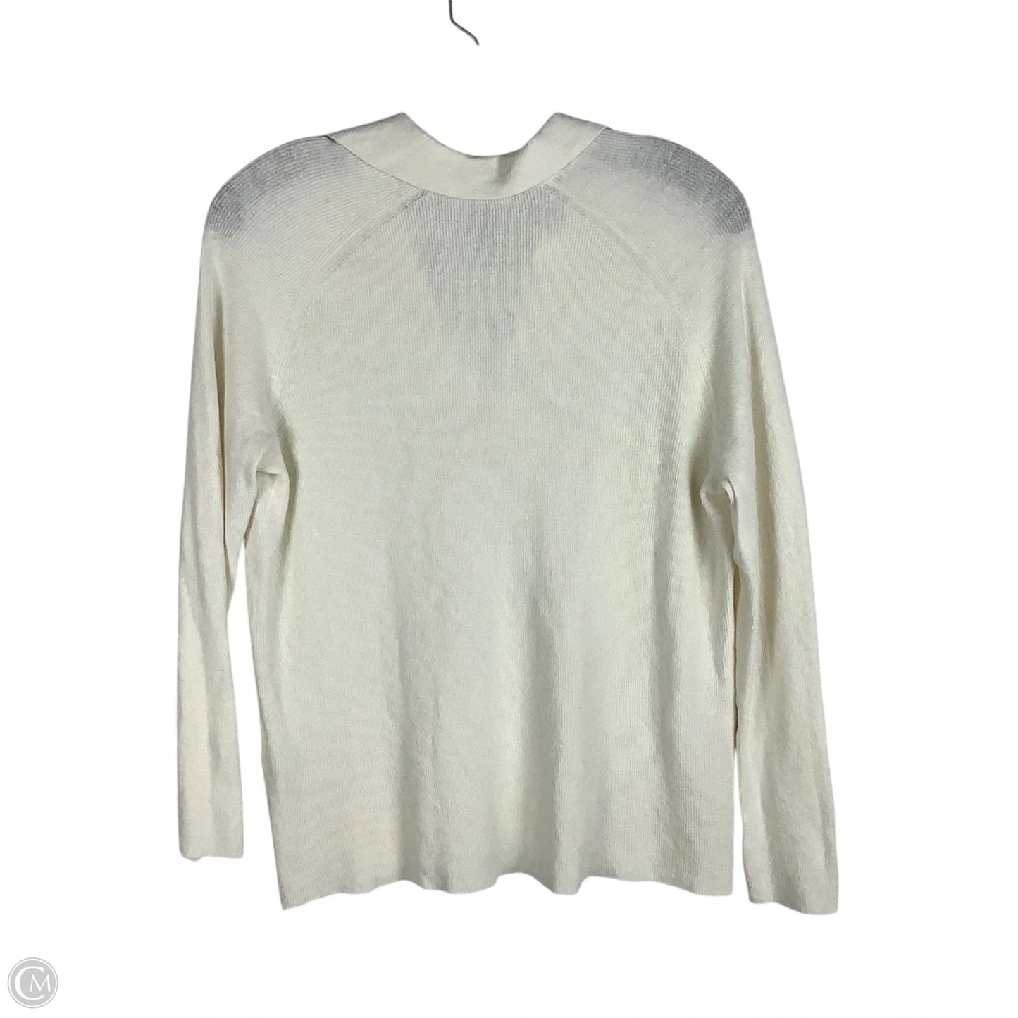 Top Long Sleeve By Eileen Fisher In White, Size: Xs