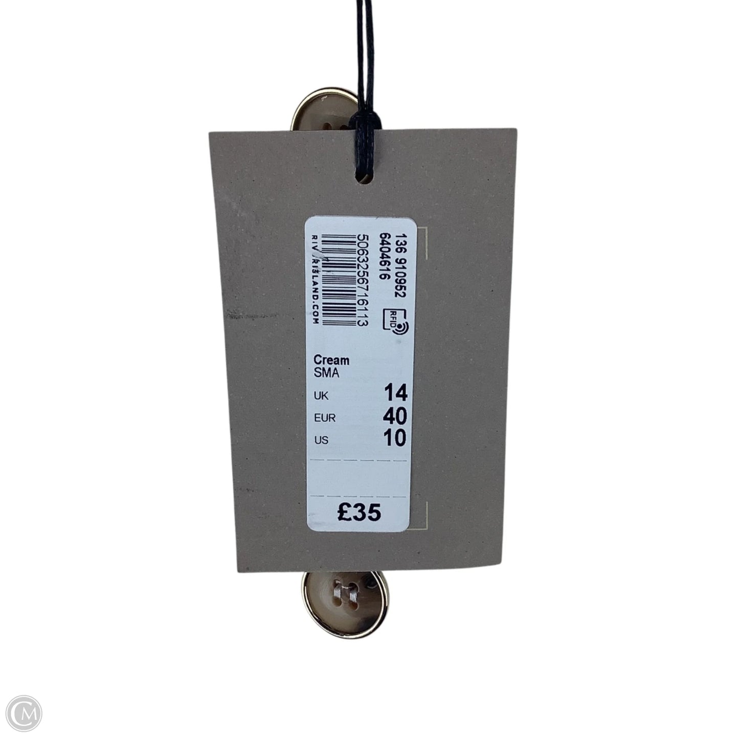 Vest Other By River Island In Cream, Size: 10