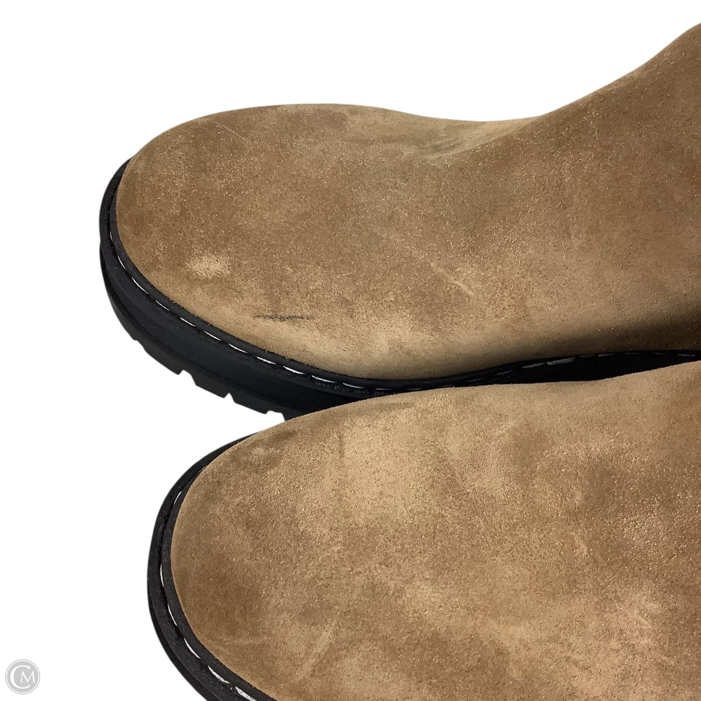 Boots Ankle Heels By Marc Fisher In Brown, Size: 10