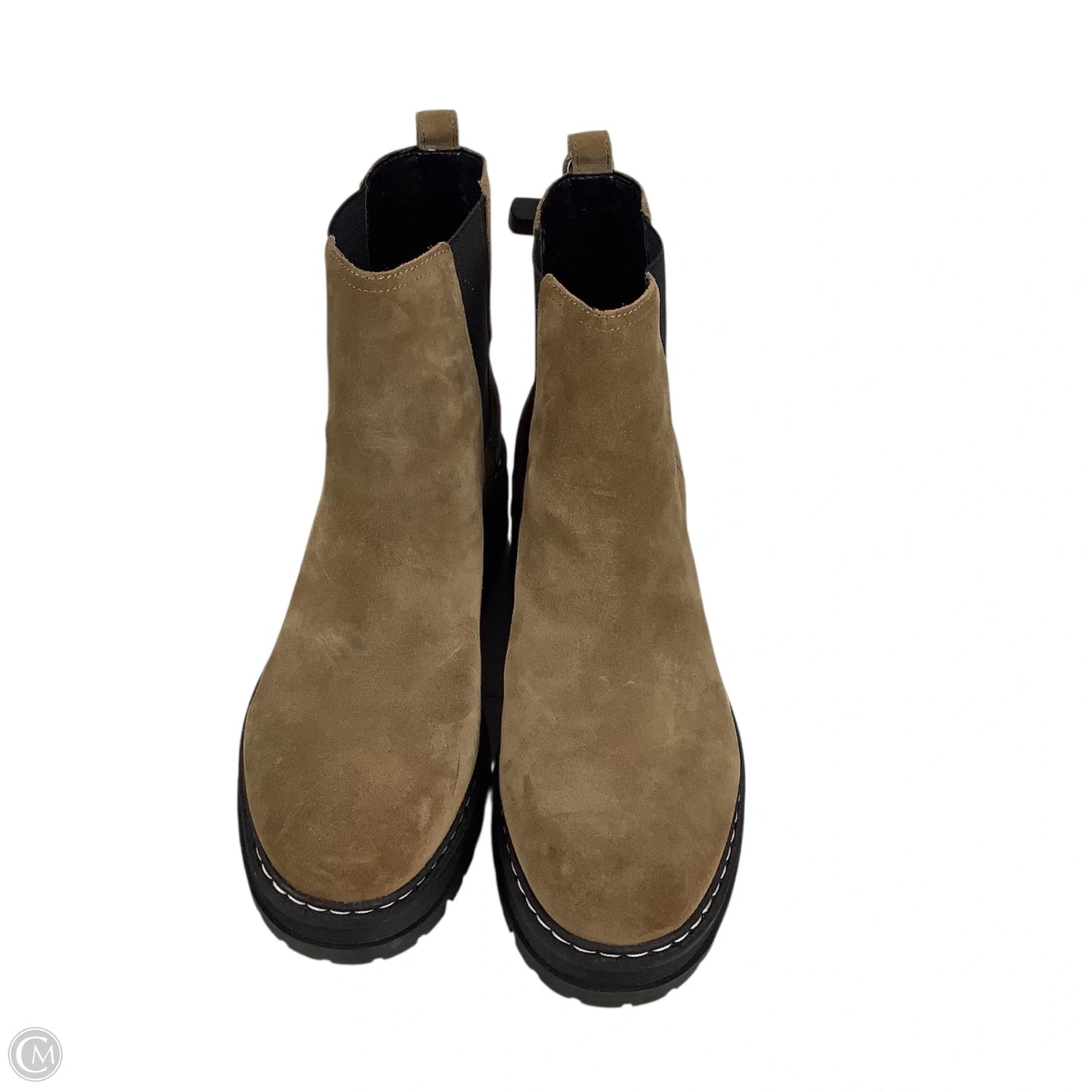 Boots Ankle Heels By Marc Fisher In Brown, Size: 10