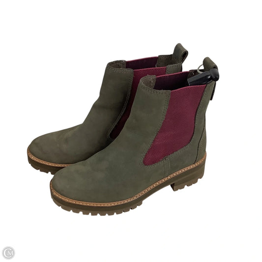 Boots Ankle Heels By Timberland In Green, Size: 8.5