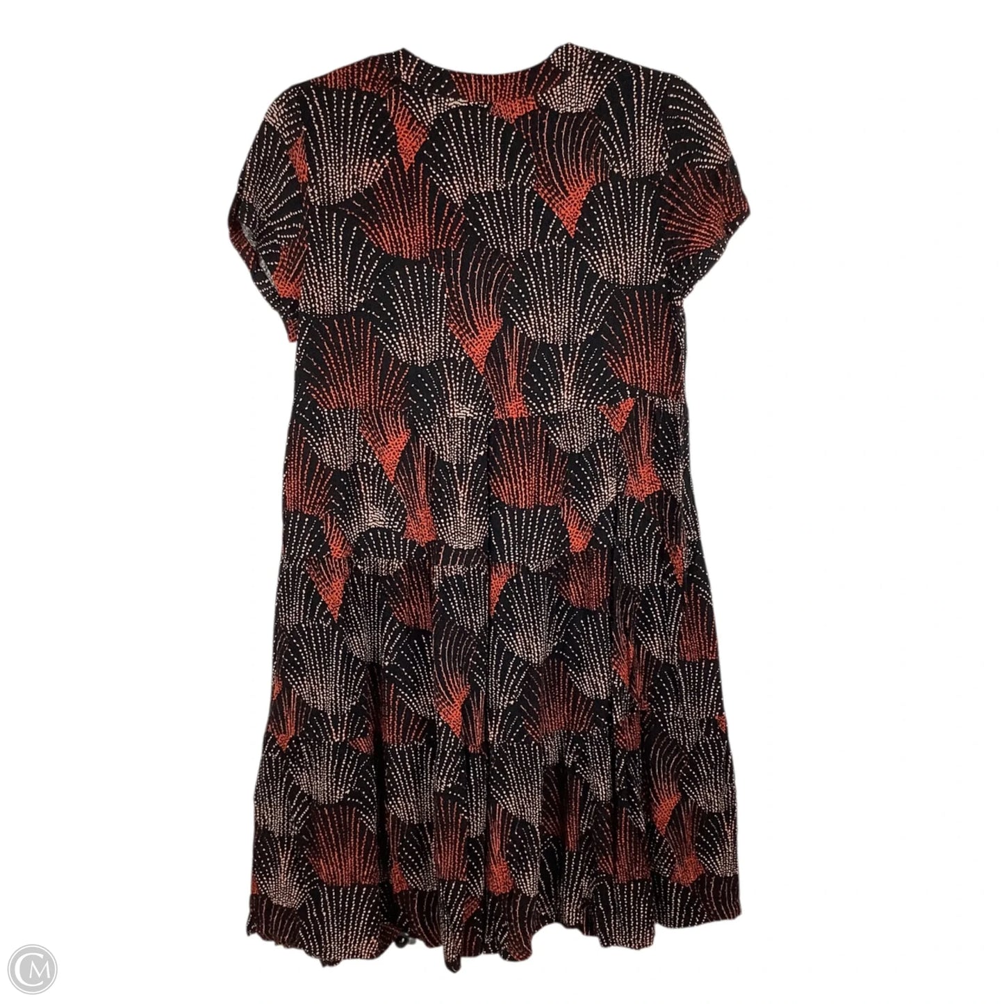 Dress Casual Short By Maeve In Black & Orange, Size: S