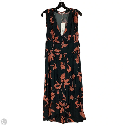 Dress Casual Maxi By Cmc In Black & Orange, Size: 2