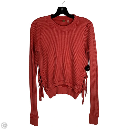Top Long Sleeve By Free People In Orange, Size: Xs